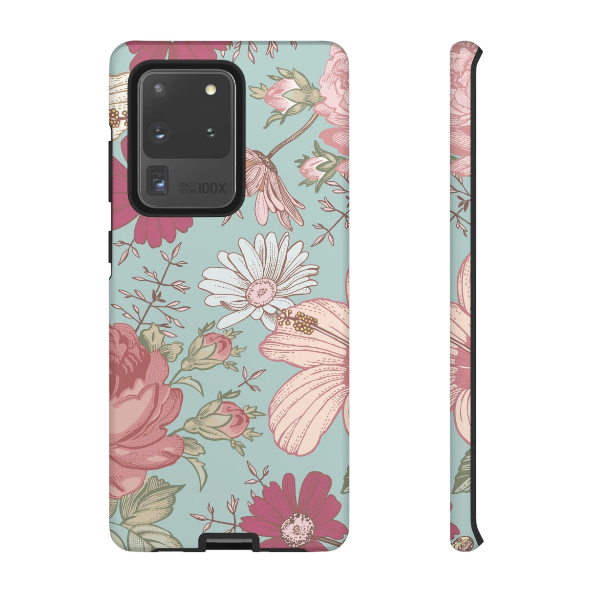 Hibiscus Vintage Flower Samsung Case (Protective) Samsung Galaxy S20 Ultra Matte Phone Case