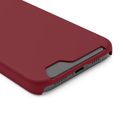 Burgundy iPhone Case (Card) Phone Case