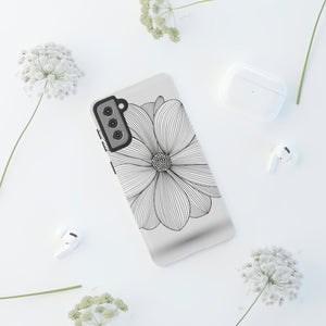 Black n White Dahlia Android Case (Protective) Phone Case