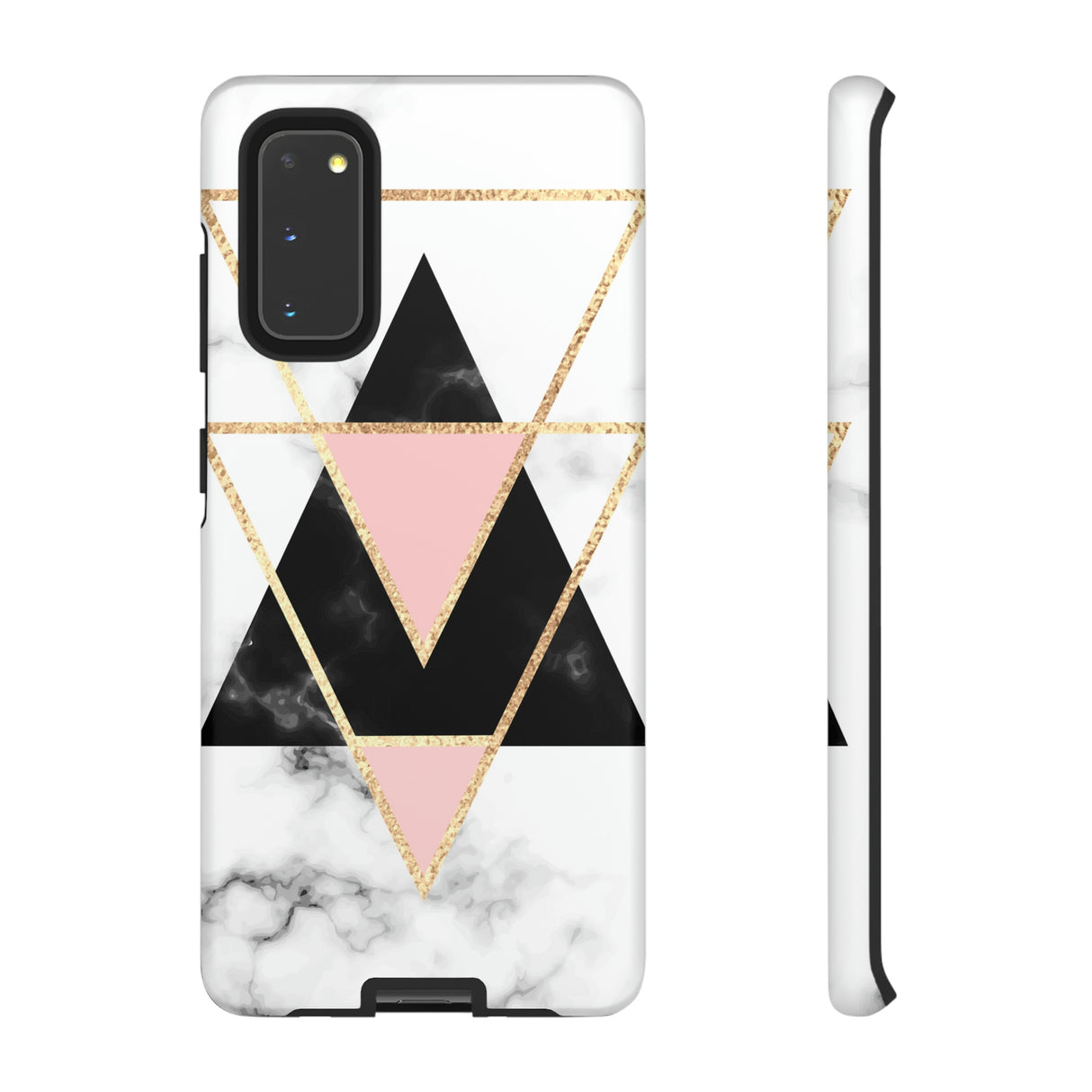 Marble Triangles Android Case (Protective) Samsung Galaxy S20 Matte Phone Case