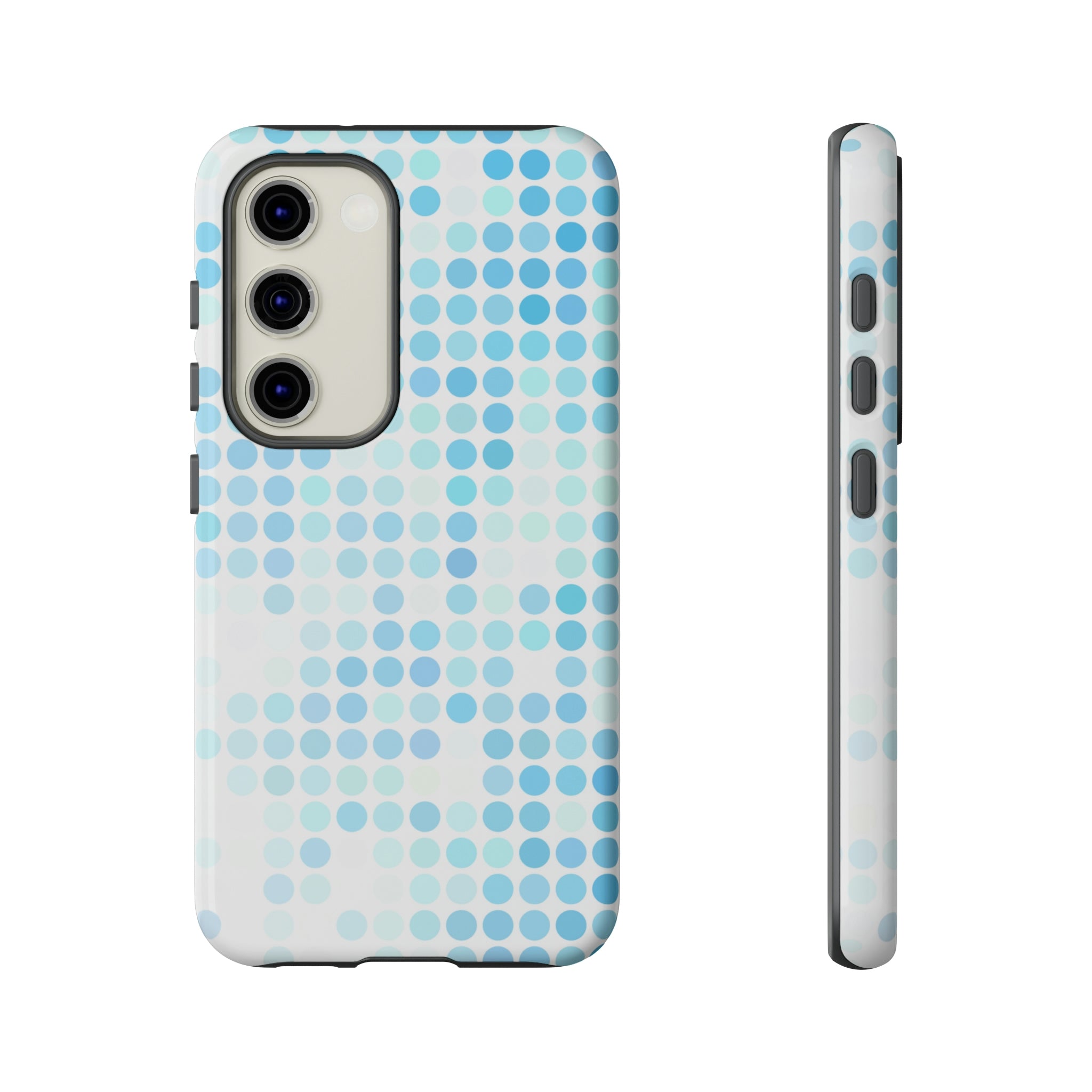 Blue Pixels Android Case (Protective) Samsung Galaxy S23 Glossy Phone Case