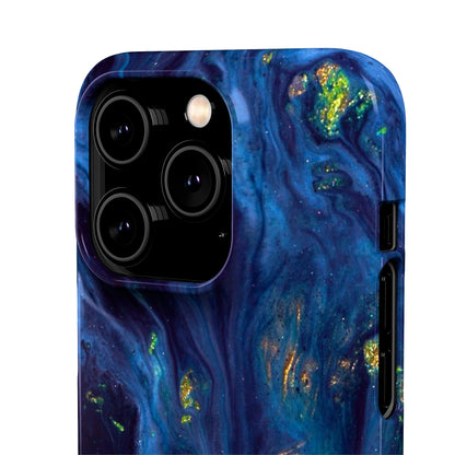 Green Opal Ink Art iPhone Case (Slim) Phone Case