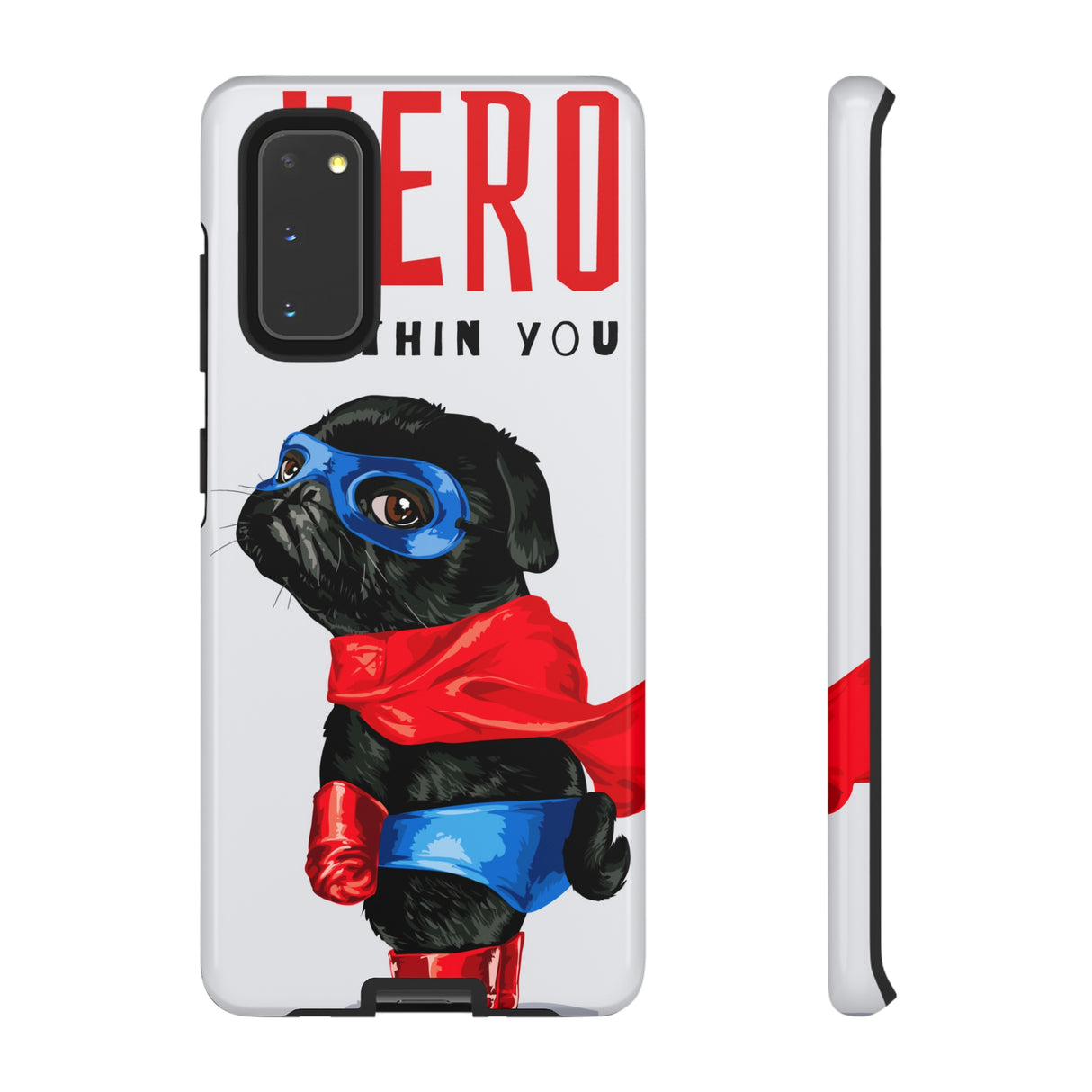 Hero Pug Android Case (Protective) Samsung Galaxy S20 Glossy Phone Case