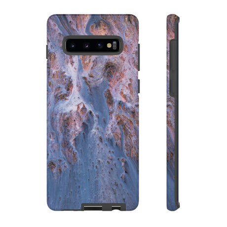 Blue Ice Ink Art Android Case (Protective) Samsung Galaxy S10 Plus Glossy Phone Case