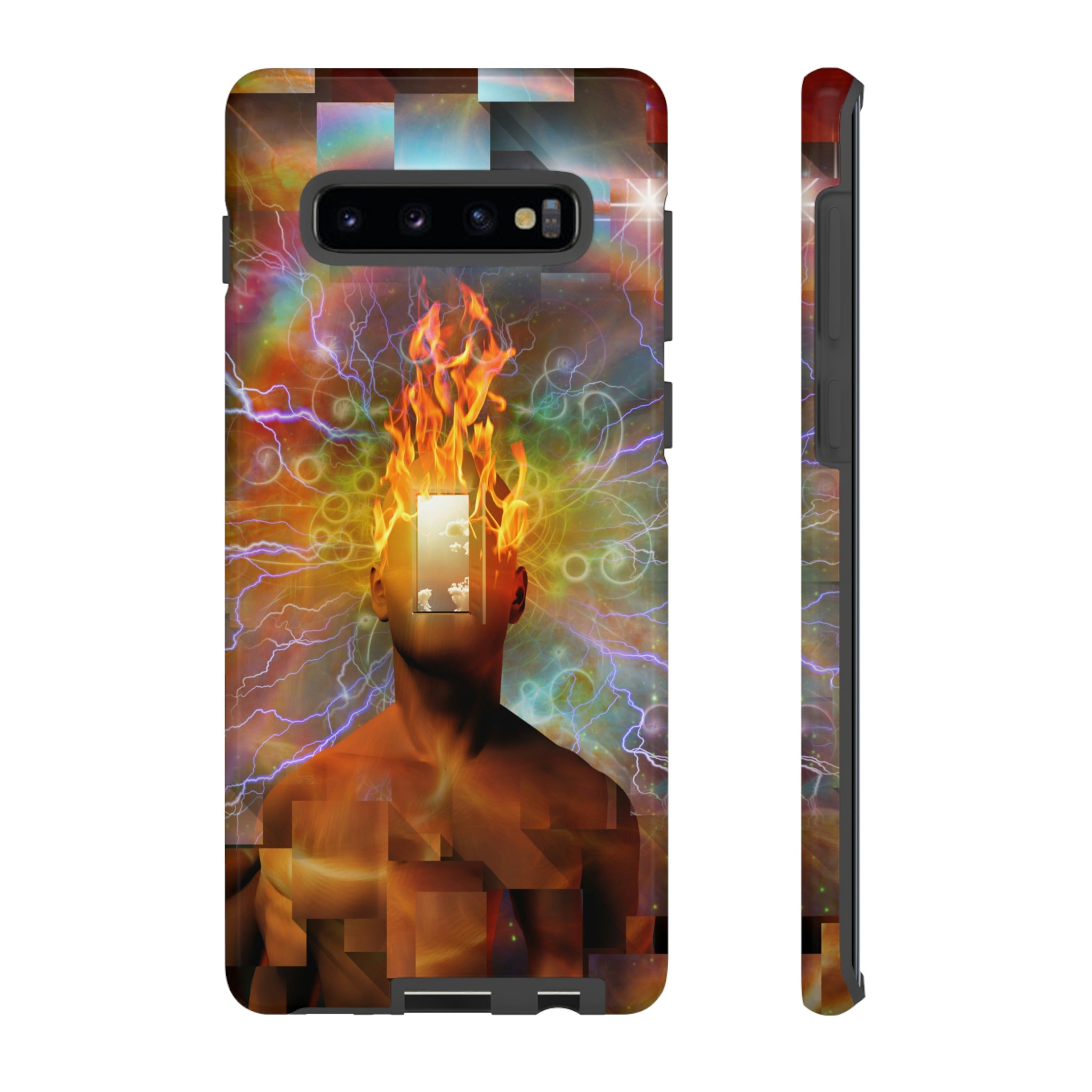 Burning Mind Android Case (Protective) Samsung Galaxy S10 Plus Glossy Phone Case