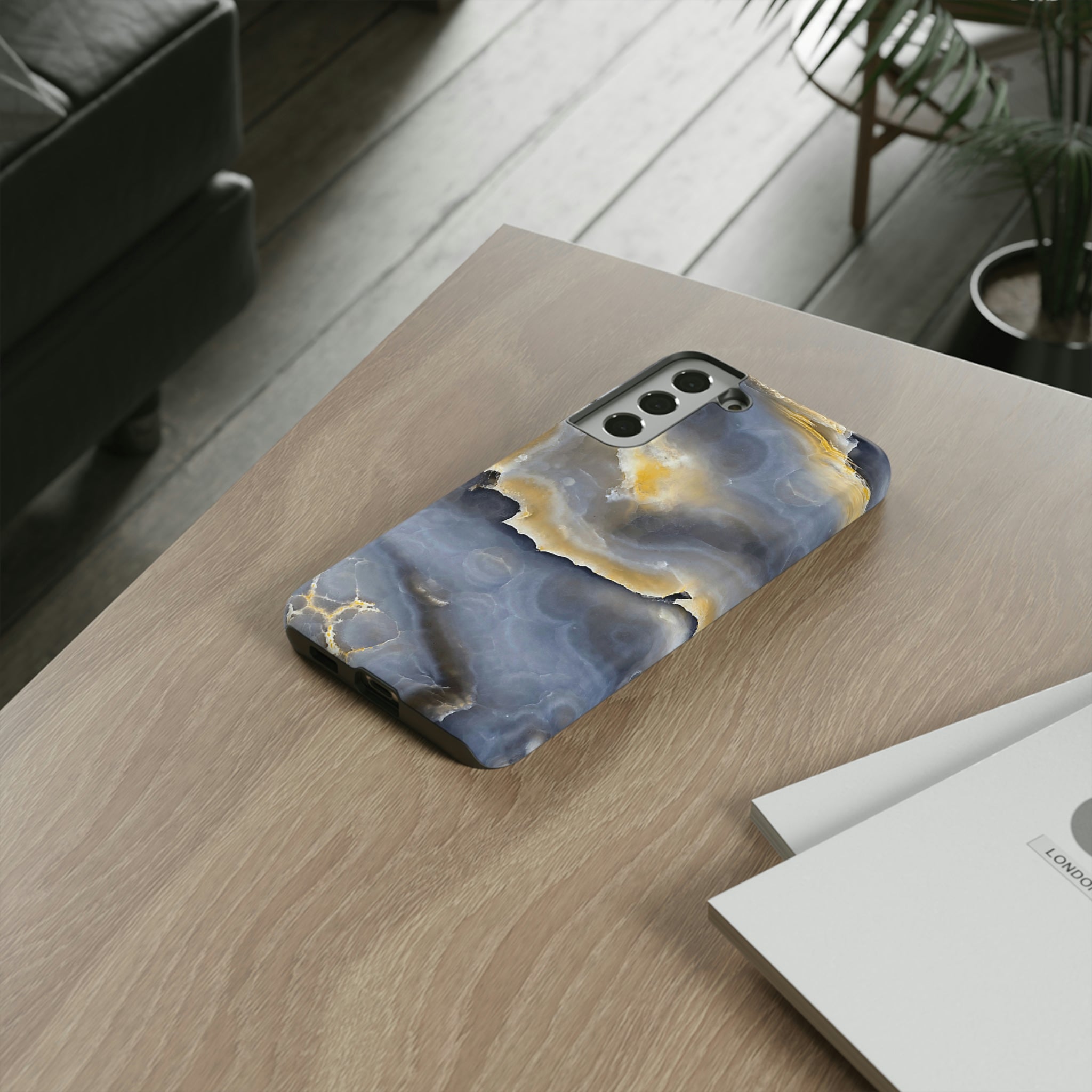 Marble Blue Gold Android Case (Protective) Phone Case