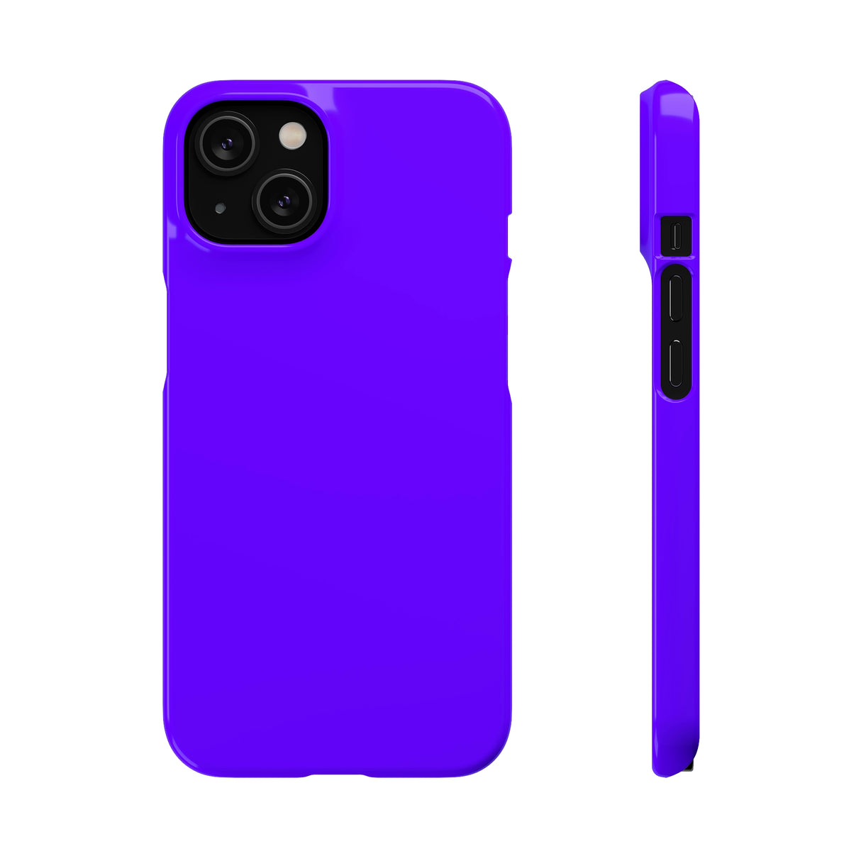 Electric Indigo iPhone Case (Slim) iPhone 14 Glossy Phone Case