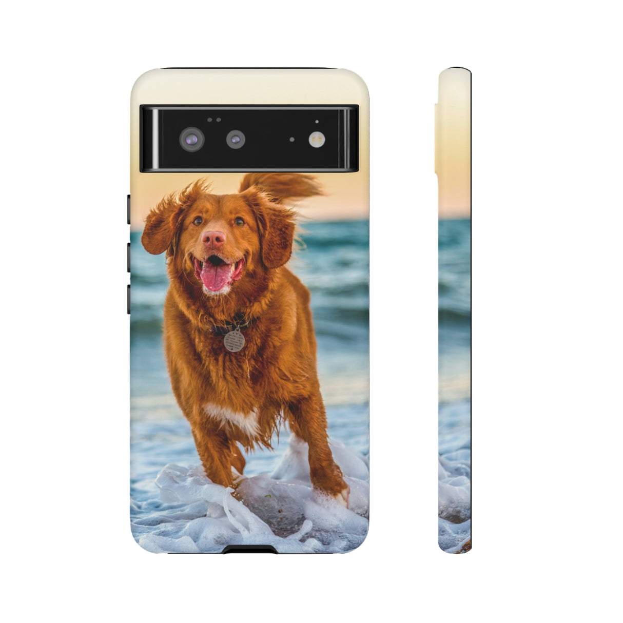 Happy Beach Dog Android Case (Protective) Google Pixel 6 Matte Phone Case