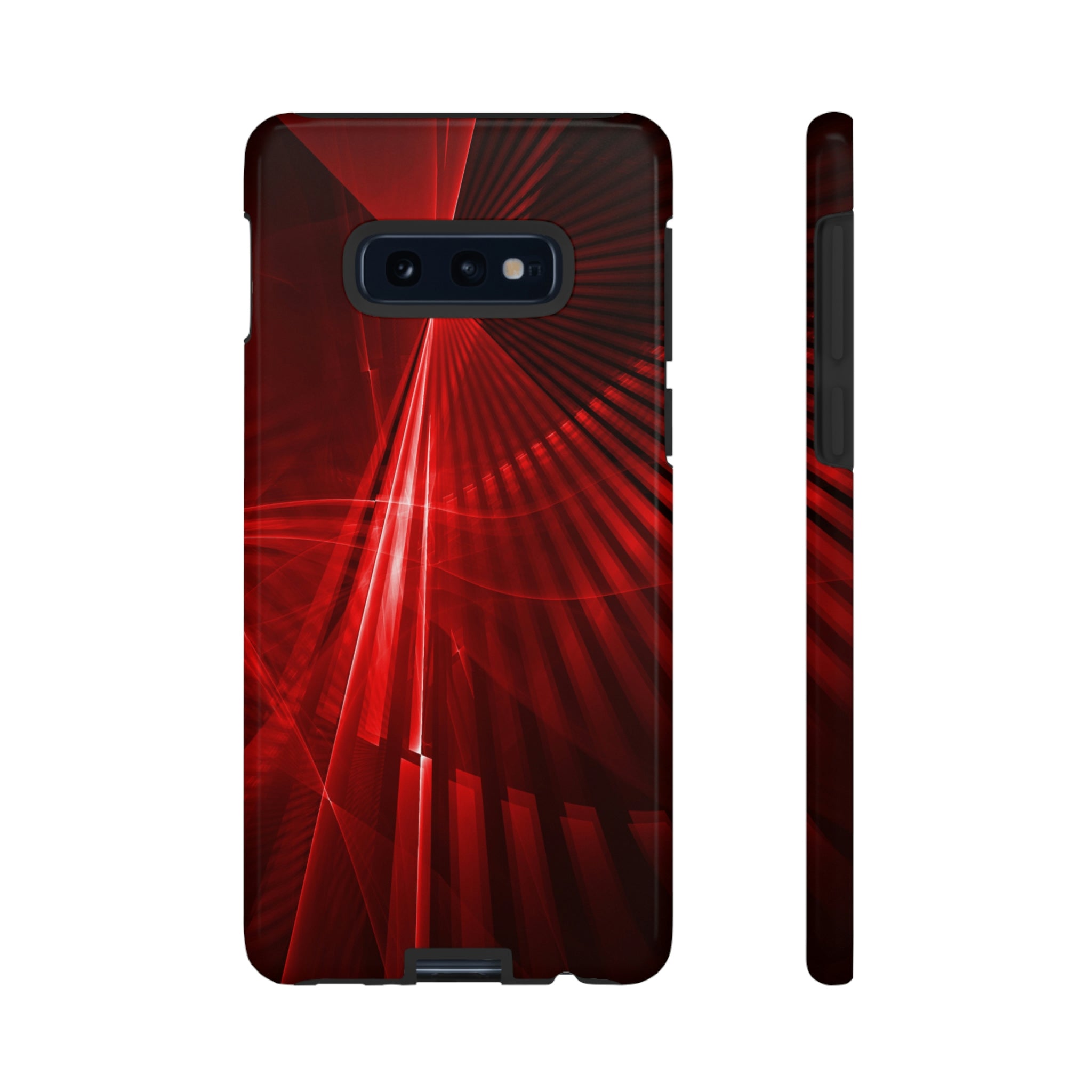 Red Disco Lights Android Case (Protective) Samsung Galaxy S10E Glossy Phone Case