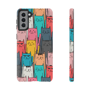 Colorful Cats Android Case (Protective) Samsung Galaxy S21 Plus Matte Phone Case