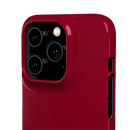 Burgundy Red iPhone Case (Slim) Phone Case