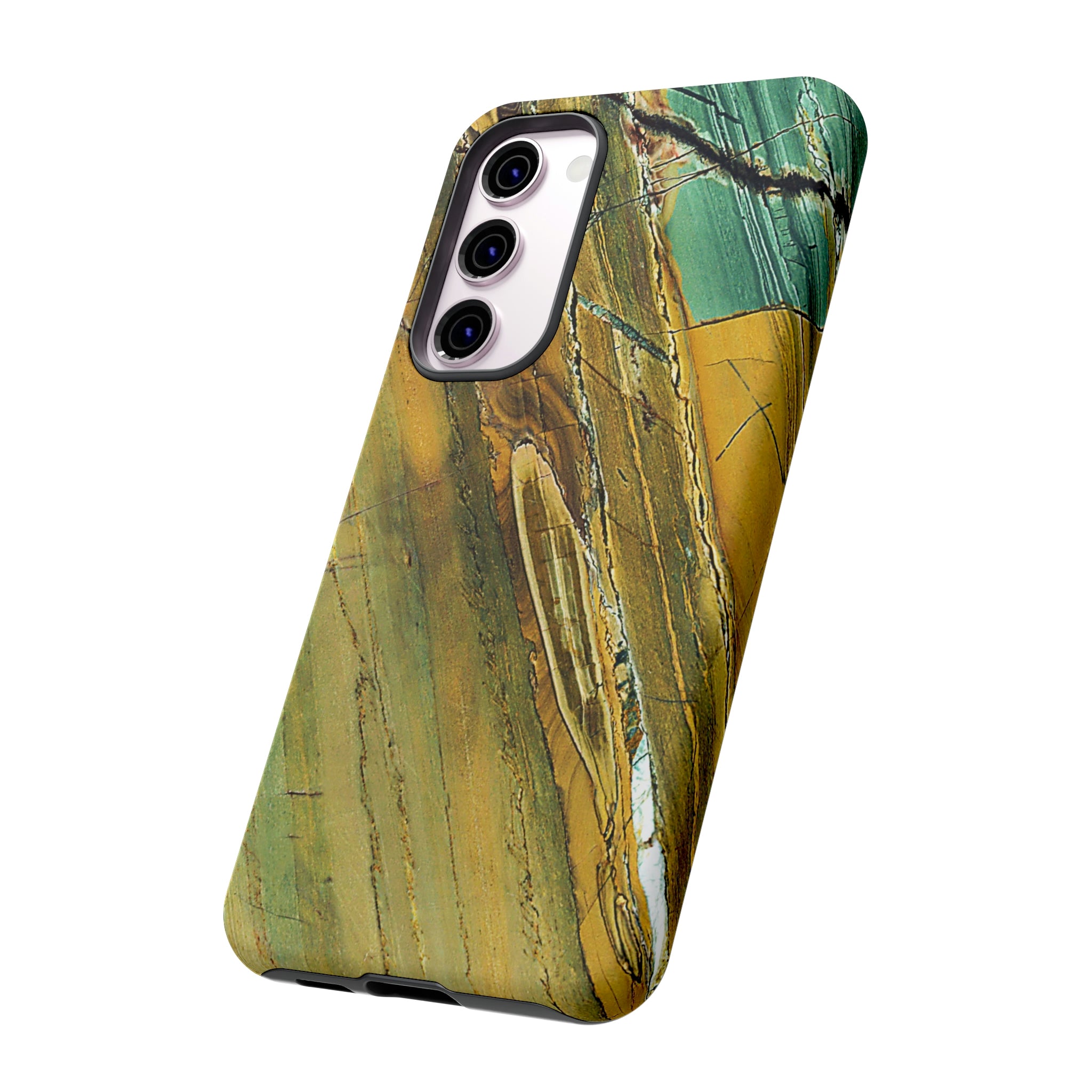 Cracked Yellow Android Case (Protective) Phone Case