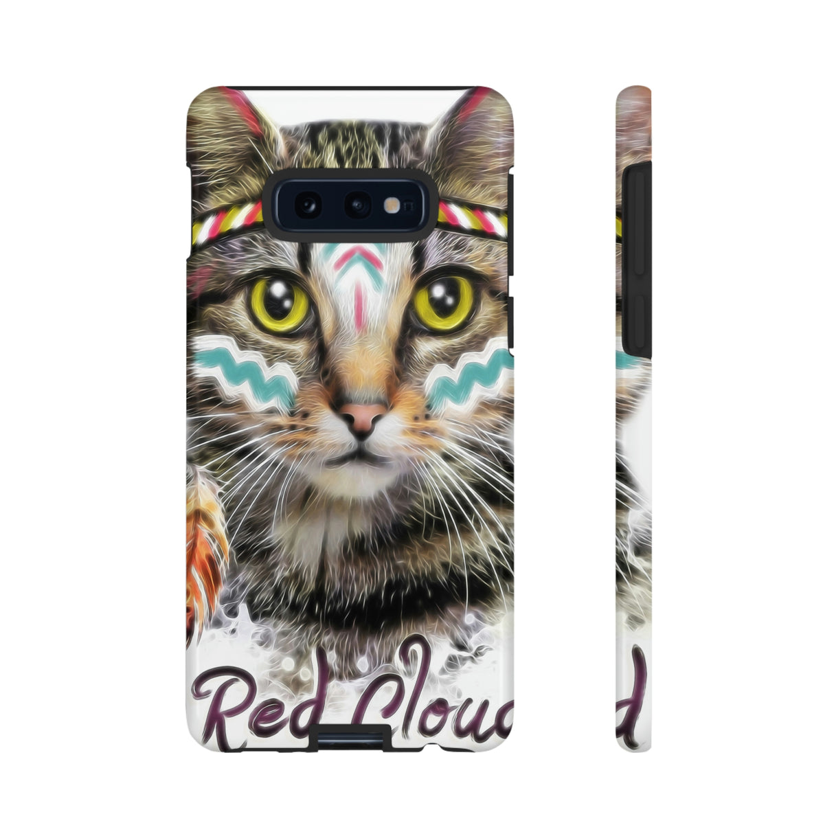 Red Cloud Cat Android Case (Protective) Samsung Galaxy S10E Glossy Phone Case