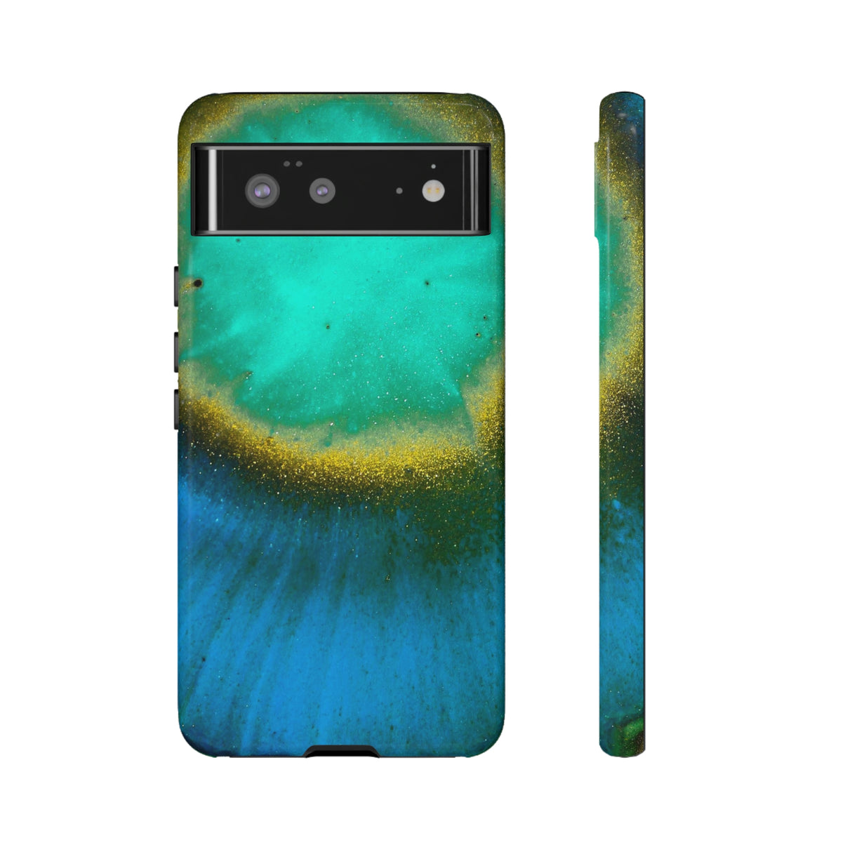 Green Yelly Ink Art Android Case (Protective) Google Pixel 6 Glossy Phone Case