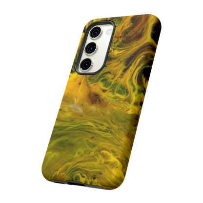 Liquid Yellow Ink Art Android Case (Protective) Phone Case