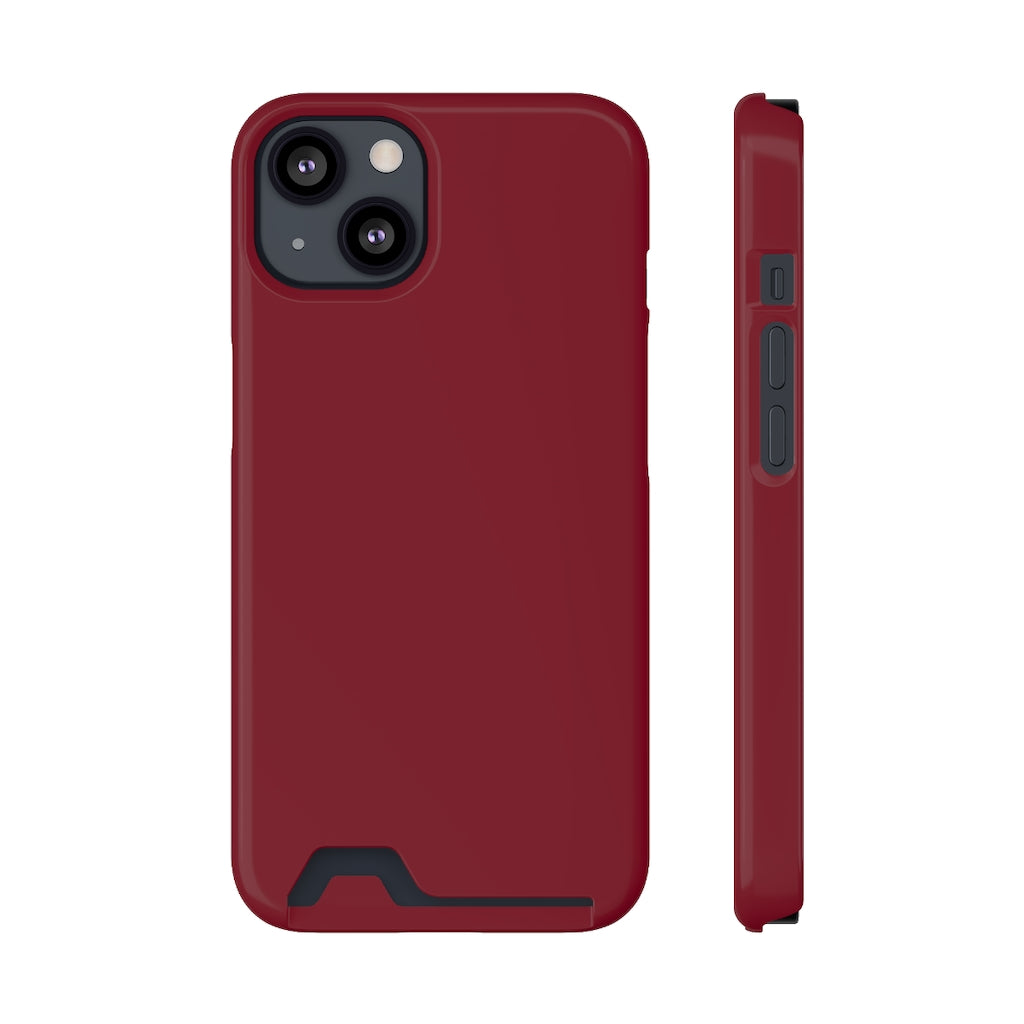 Burgundy iPhone Case (Card) iPhone 13 Glossy With gift packaging Phone Case