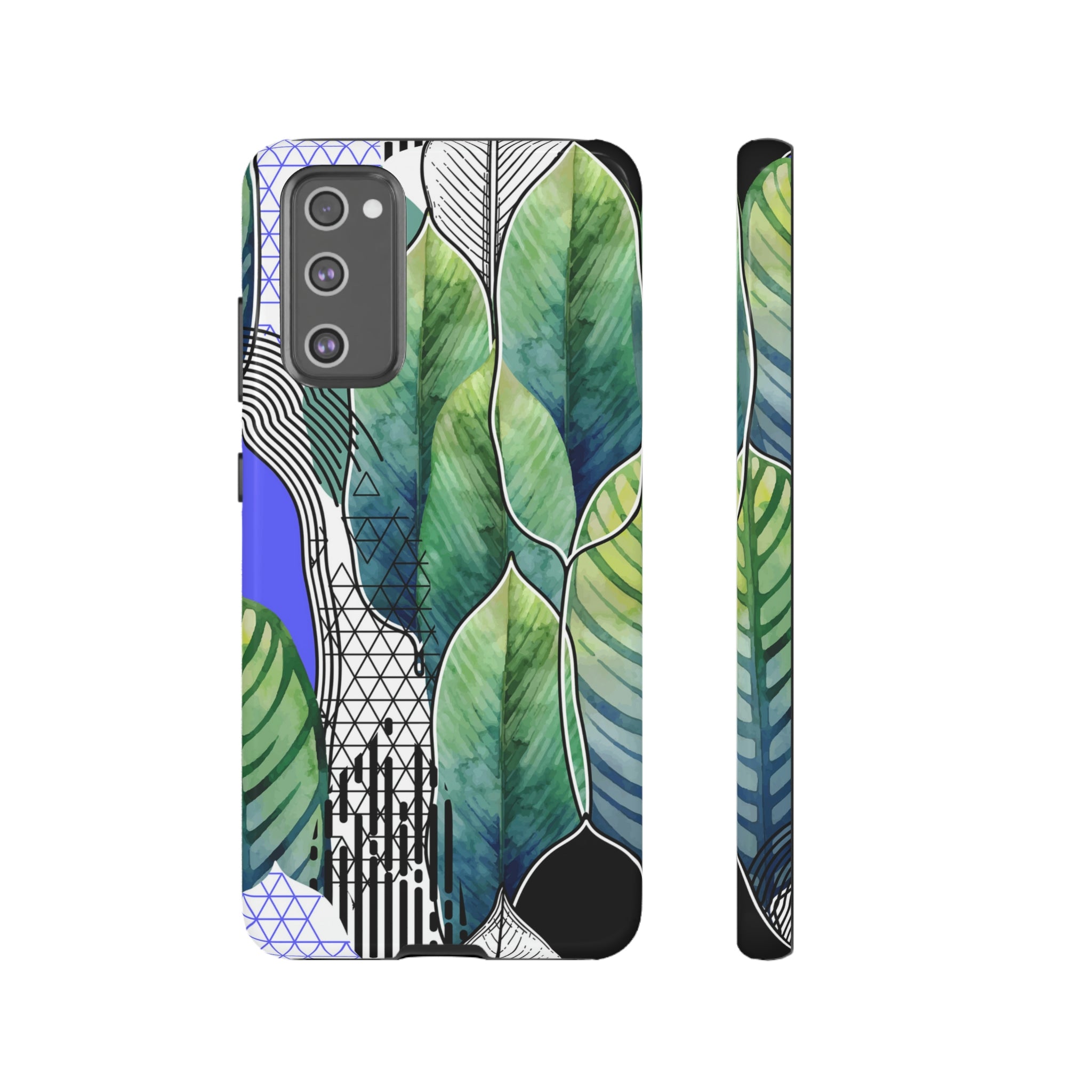 Green Leafs Android Case (Protective) Samsung Galaxy S20 FE Glossy Phone Case