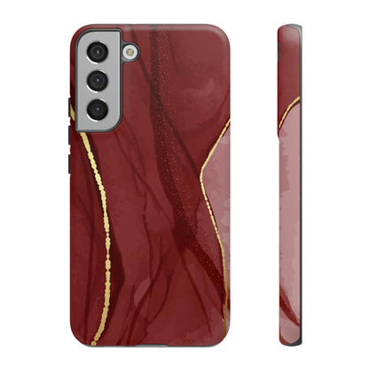 Dark Red Android Case (Protective) Samsung Galaxy S22 Plus Matte Phone Case