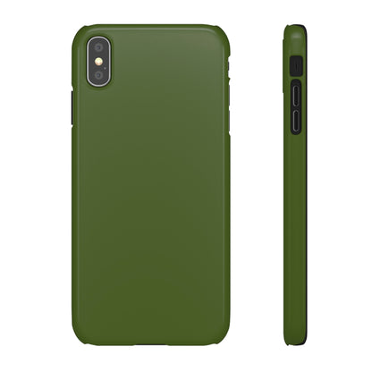 Dark Moss Green iPhone Case (Slim) iPhone XS MAX Glossy Phone Case