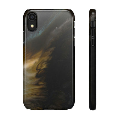 Midnight Shaddow Ink Art iPhone Case (Slim) iPhone XR Glossy Phone Case