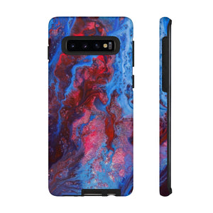 Deep Red Ink Art Android Case (Protective) Samsung Galaxy S10 Matte Phone Case