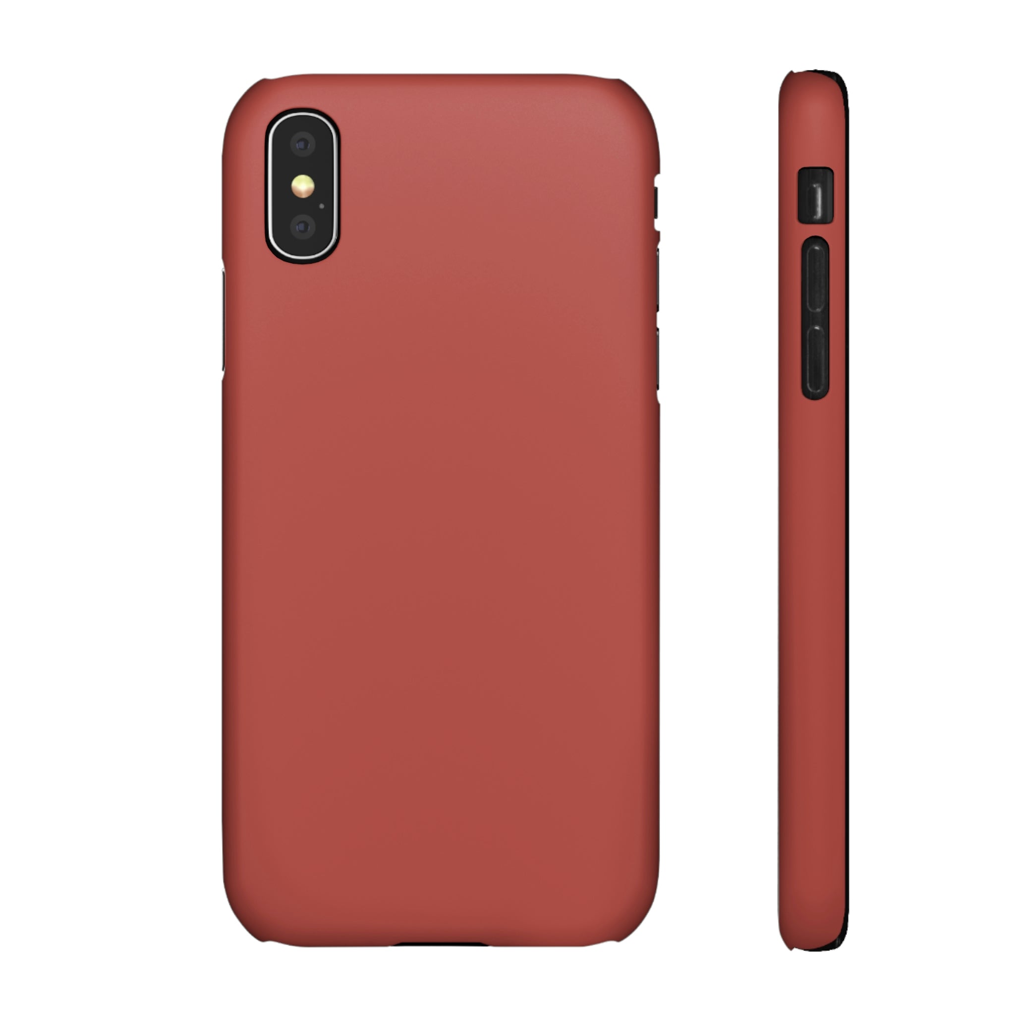 Deep Chestnut Brown iPhone Case (Slim) iPhone X Matte Phone Case