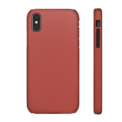 Deep Chestnut Brown iPhone Case (Slim) iPhone X Matte Phone Case