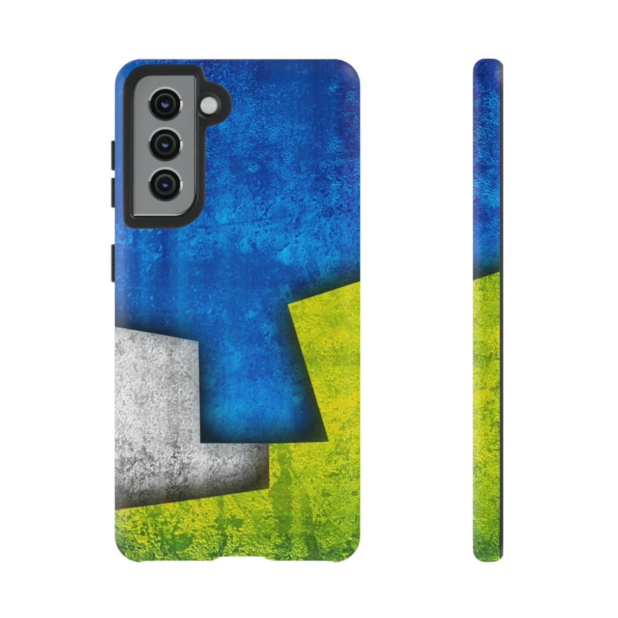 Blue Abstract Art Android Case (Protective) Samsung Galaxy S21 Matte Phone Case