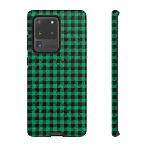 Green Flannel Android Case (Protective) Samsung Galaxy S20 Ultra Glossy Phone Case