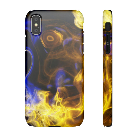 CASEBOB Phone Case iPhone XS / Matte Yellow Marble iPhone Case (Slim)