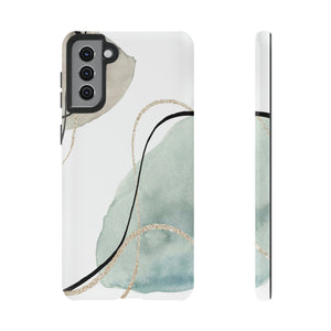 Green Watercolor Android Case (Protective) Samsung Galaxy S21 Plus Matte Phone Case