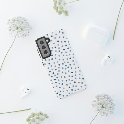 Blue Dots Pattern Android Case (Protective) Phone Case