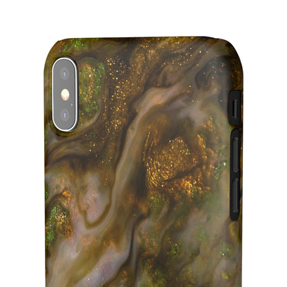 Smaragd Green Ink Art iPhone Case (Slim) Phone Case