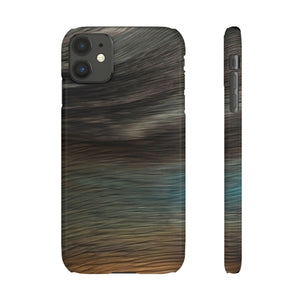 Brush Strokes Ink Art iPhone Case (Slim) iPhone 11 Glossy Phone Case