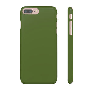 Dark Olive Green iPhone Case (Slim) iPhone 7 Plus Glossy Phone Case