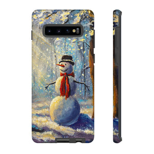 Happy Snowman Android Case (Protective) Samsung Galaxy S10 Plus Matte Phone Case