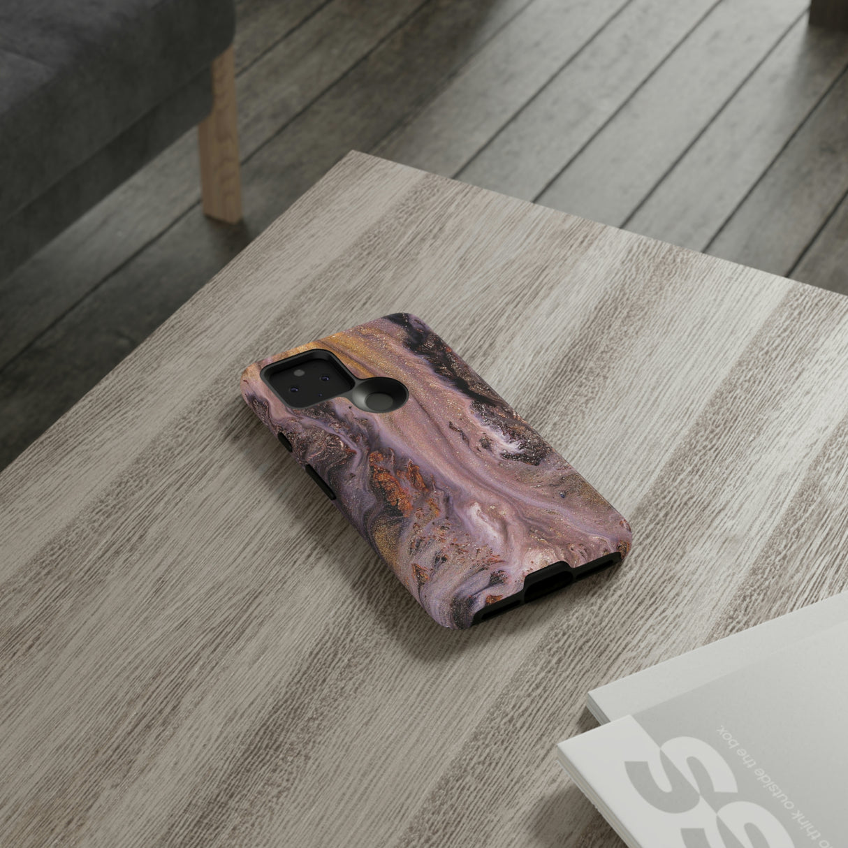 Pink Marble Ink Art Android Case (Protective) Phone Case