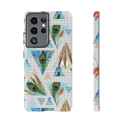 Peacock Feathers Android Case (Protective) Samsung Galaxy S21 Ultra Matte Phone Case