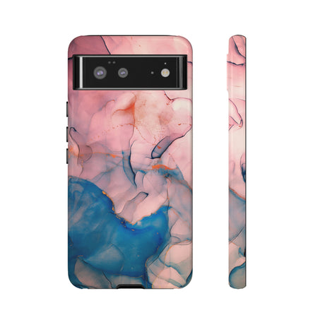 Pink Alcohol ink Marble Android Case (Protective) Google Pixel 6 Glossy Phone Case