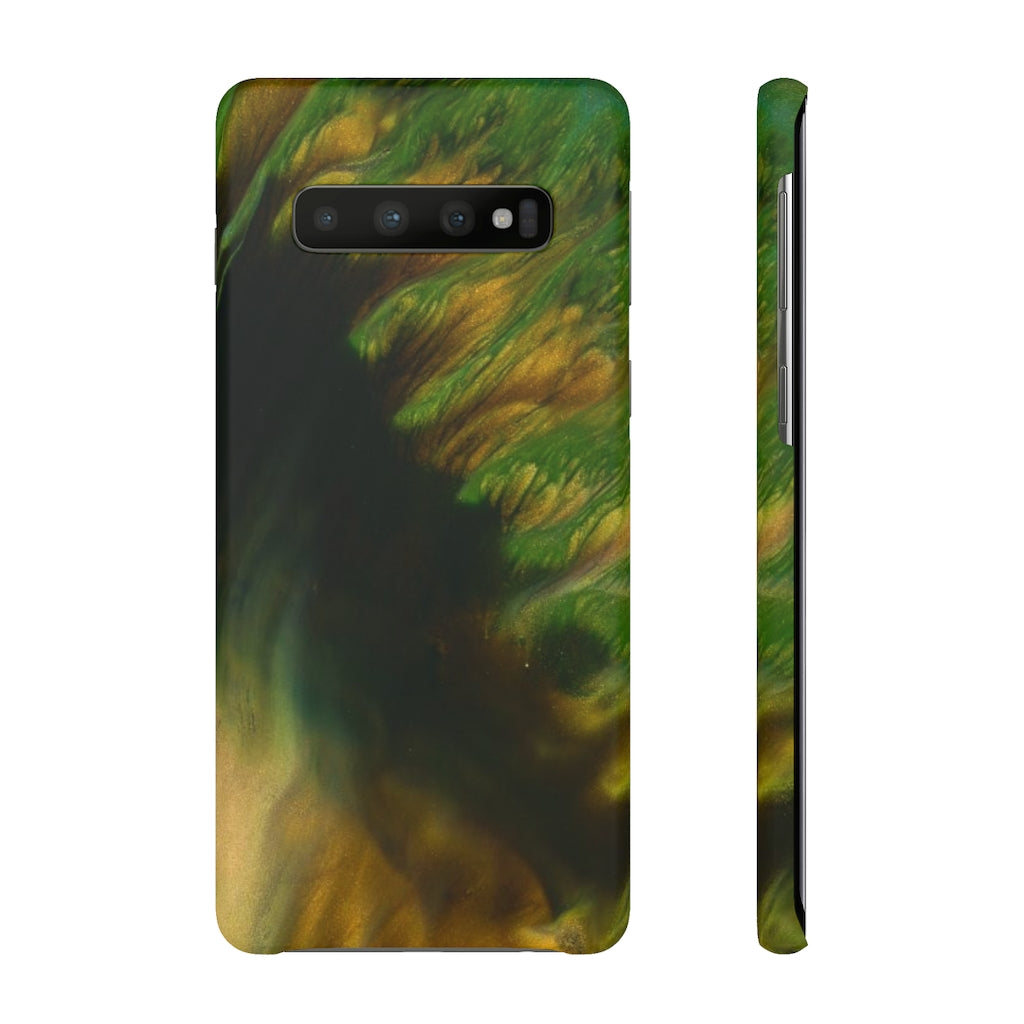 Green Forest Ink Art Android Case (Slim) Samsung Galaxy S10 Matte Phone Case