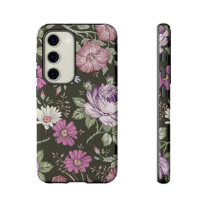 Purple Rose Vintage Flower Samsung Case (Protective) Samsung Galaxy S23 Glossy Phone Case