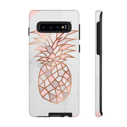 Pineapple Rose Gold Android Case (Protective) Samsung Galaxy S10 Glossy Phone Case