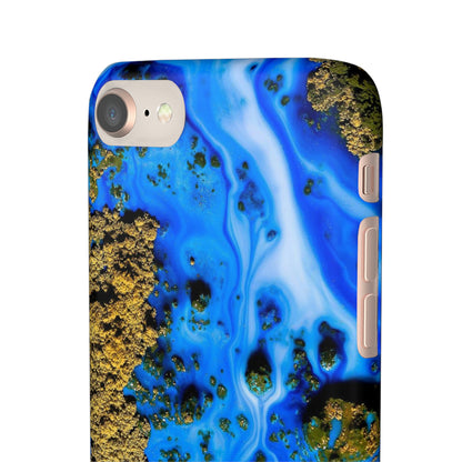 Blue River Ink Art iPhone Case (Slim) Phone Case