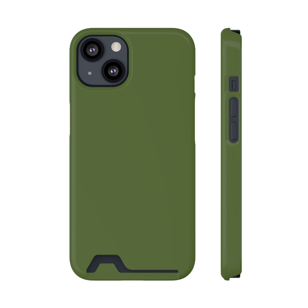 Dark Olive Green iPhone Case (Card) iPhone 13 Glossy With gift packaging Phone Case