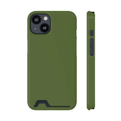 Dark Olive Green iPhone Case (Card) iPhone 13 Glossy With gift packaging Phone Case