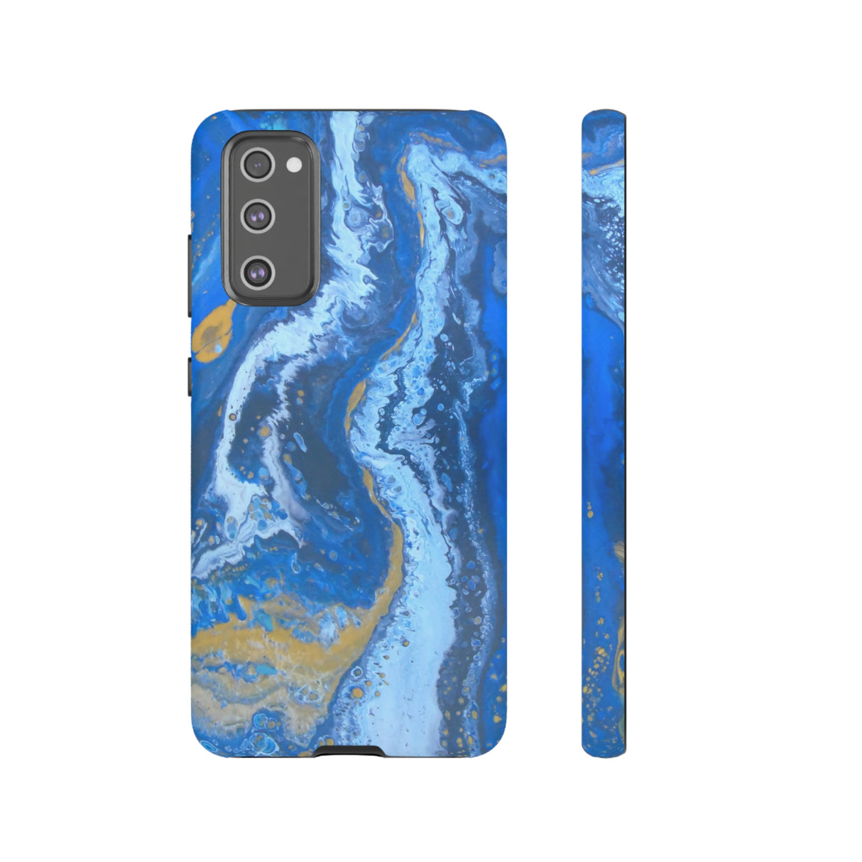 Acrylic Blue Gold Android Case (Protective) Samsung Galaxy S20 FE Matte Phone Case