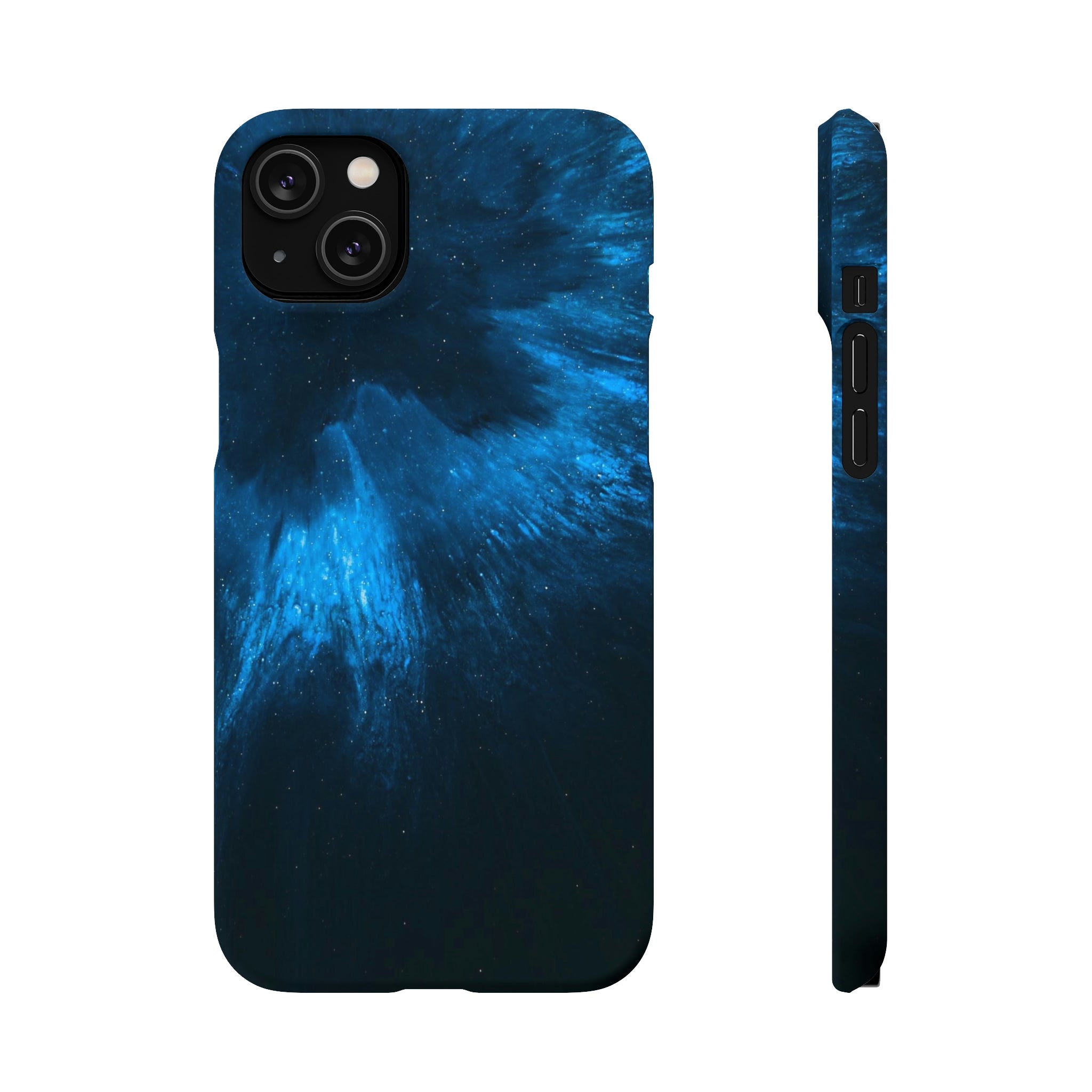 Deep Space Ink Art iPhone Case (Slim) iPhone 14 Plus Matte Phone Case