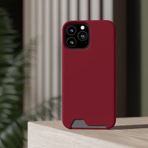 Burgundy iPhone Case (Card) Phone Case