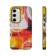 Abstract Yellow Android Case (Protective) Samsung Galaxy S23 Glossy Phone Case