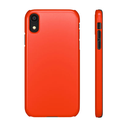 Coquelicot Orange iPhone Case (Slim) iPhone XR Glossy Phone Case